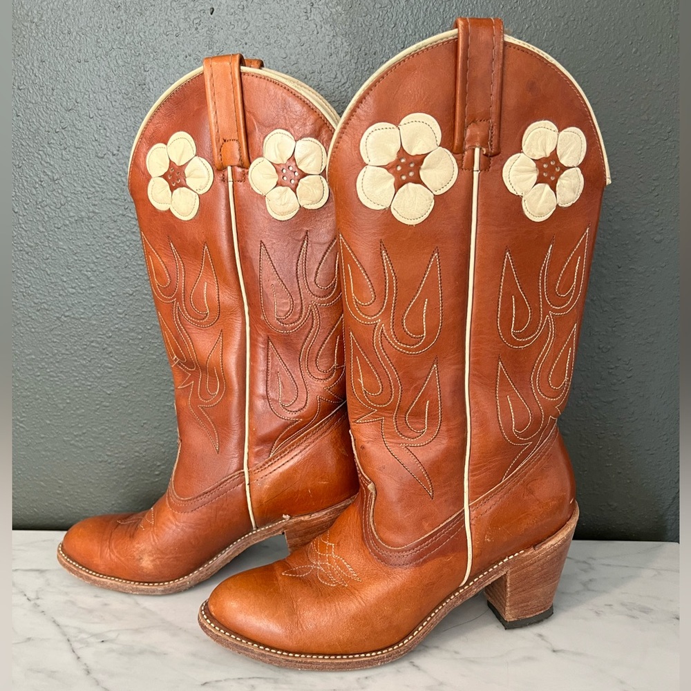 Vintage Brown Western Boots